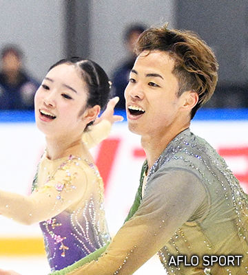 写真:長岡柚奈 選手 / 森口澄士 選手