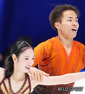 写真:⻑岡 柚奈 選手 / 森口 澄士 選手